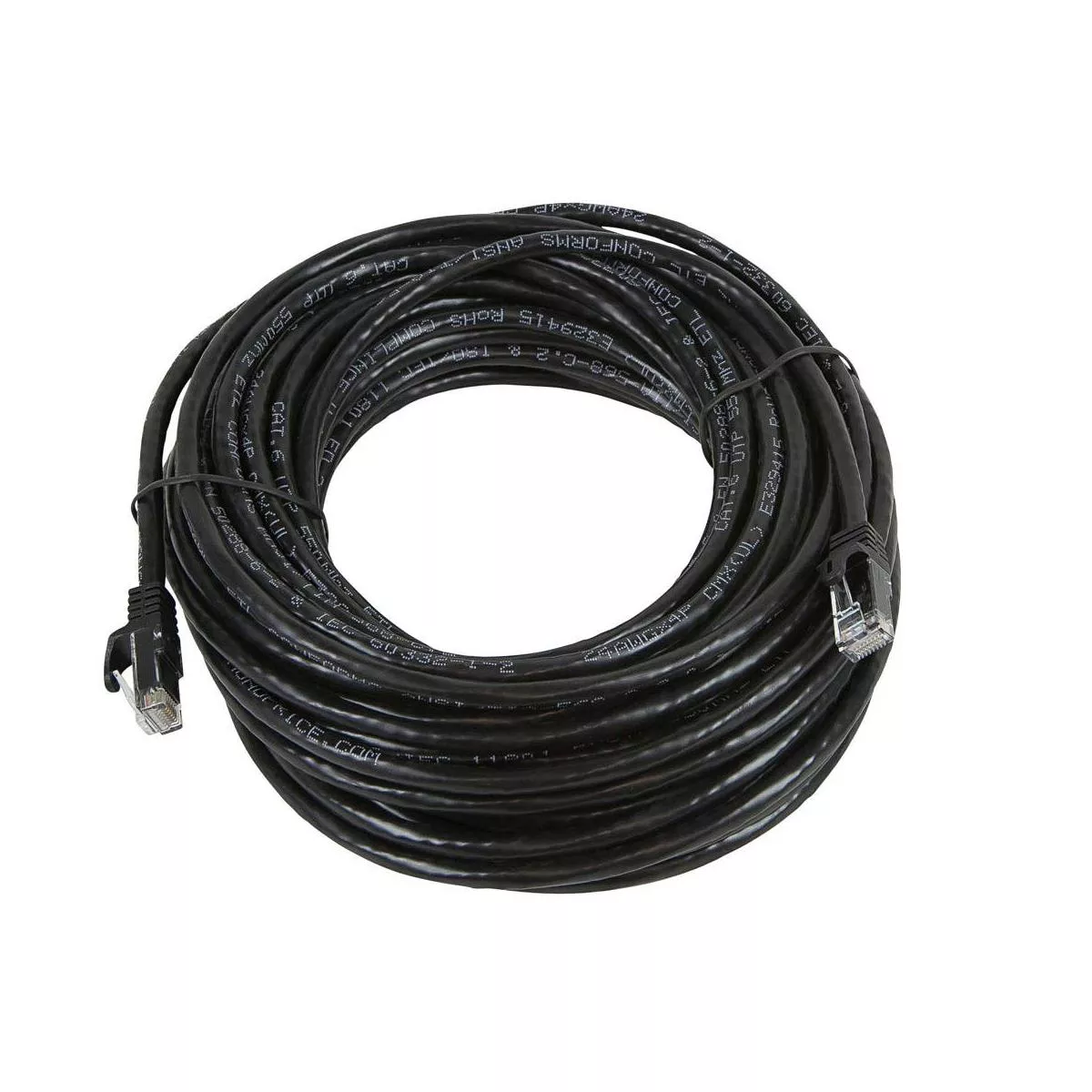 Monoprice Cat5e Ethernet Patch Cable - 50 Feet - Black | Network Internet Cord - Snagless RJ45, Stranded, 350Mhz, UTP, Pure Bare Copper Wire, 24AWG -