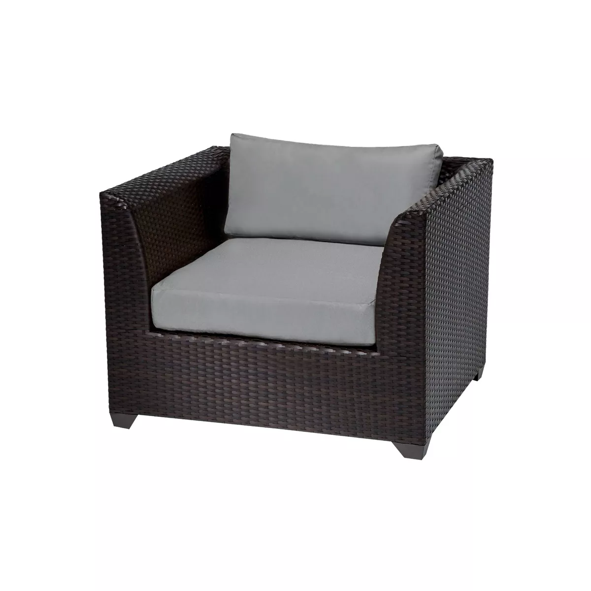 Barbados 14pc Patio Sectional Seating Set with Cushions - Gray - TK Classics