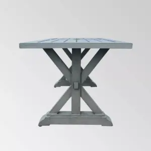 Lamphere Rectangle Aluminum Modern Dining Table Dark Gray - Christopher Knight Home
