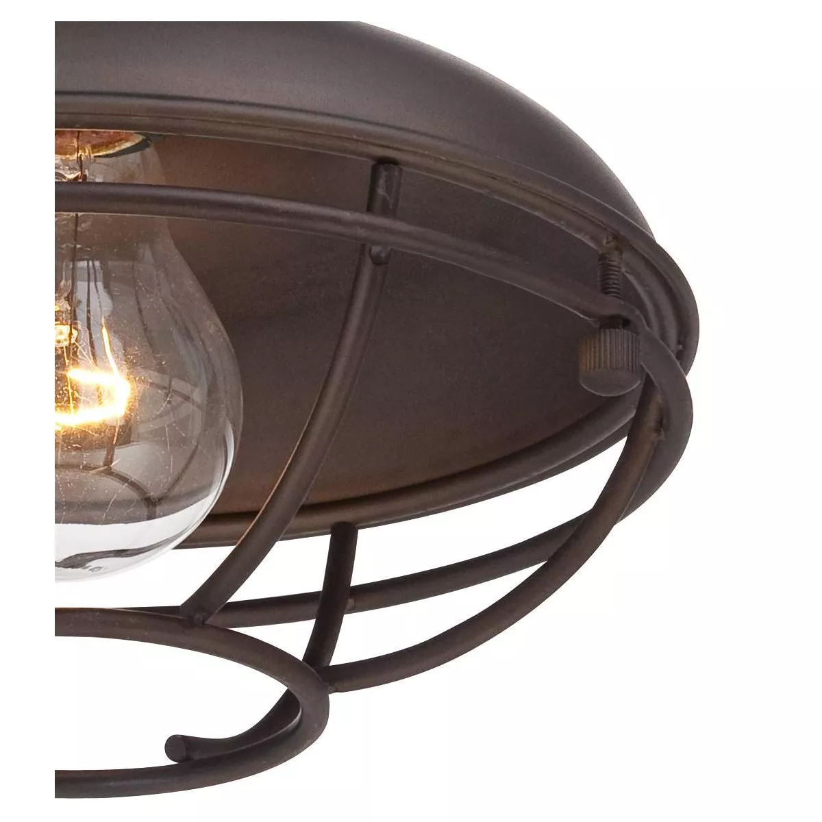 Franklin Iron Works Rustic Outdoor Ceiling Light Fixture Bronze 8 1/2