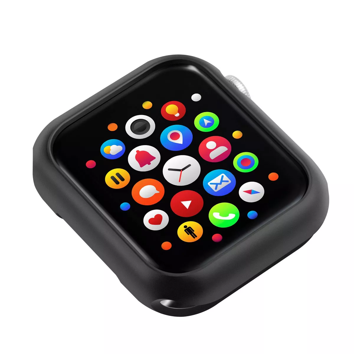 Insten 2 Pack Case Compatible with Apple Watch 40mm Series SE 6 5 4, Protective Rugged Bumper, Soft TPU Protector, Black and Clear Case