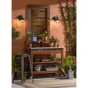 Franklin Iron Works Rustic Outdoor Wall Light Fixture Farmhouse Bronze 9