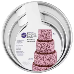 Wilton 4pc Performance Pans Aluminum Round Cake Pans 6