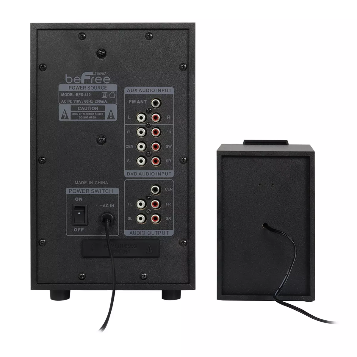 beFree Sound Bluetooth Speaker System with USB and SD Slots