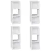 Closetmaid Decorative Home Stackable 3 Cube Cubeicals Organizer Storage, White (4 Pack)