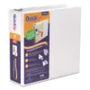 Stride QuickFit D-Ring View Binder 3" Capacity 8 1/2 x 11 White 87050