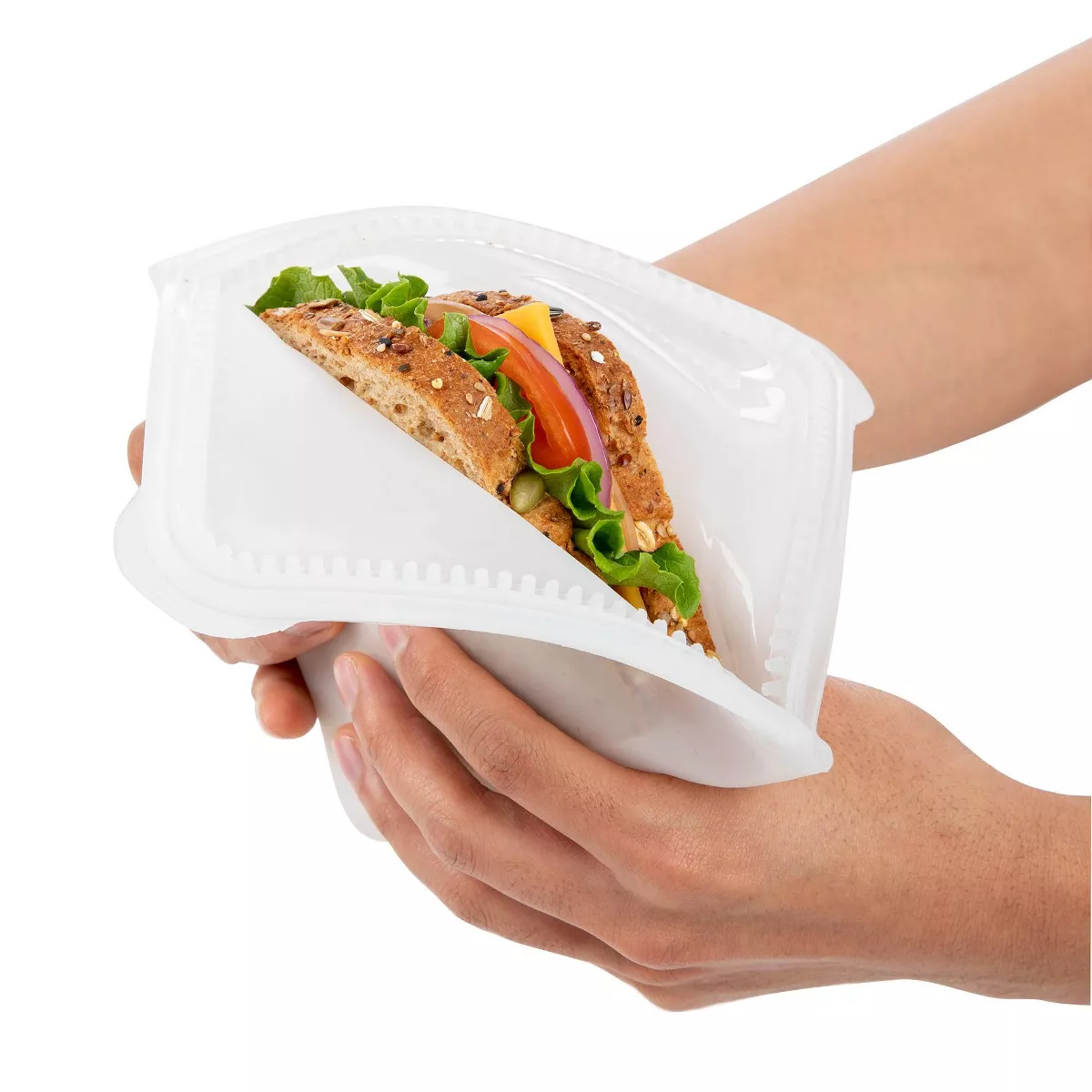 Prepworks ProKeeper Silicone 2 Sided Zipper Sandwich Bag - Clear - 24oz