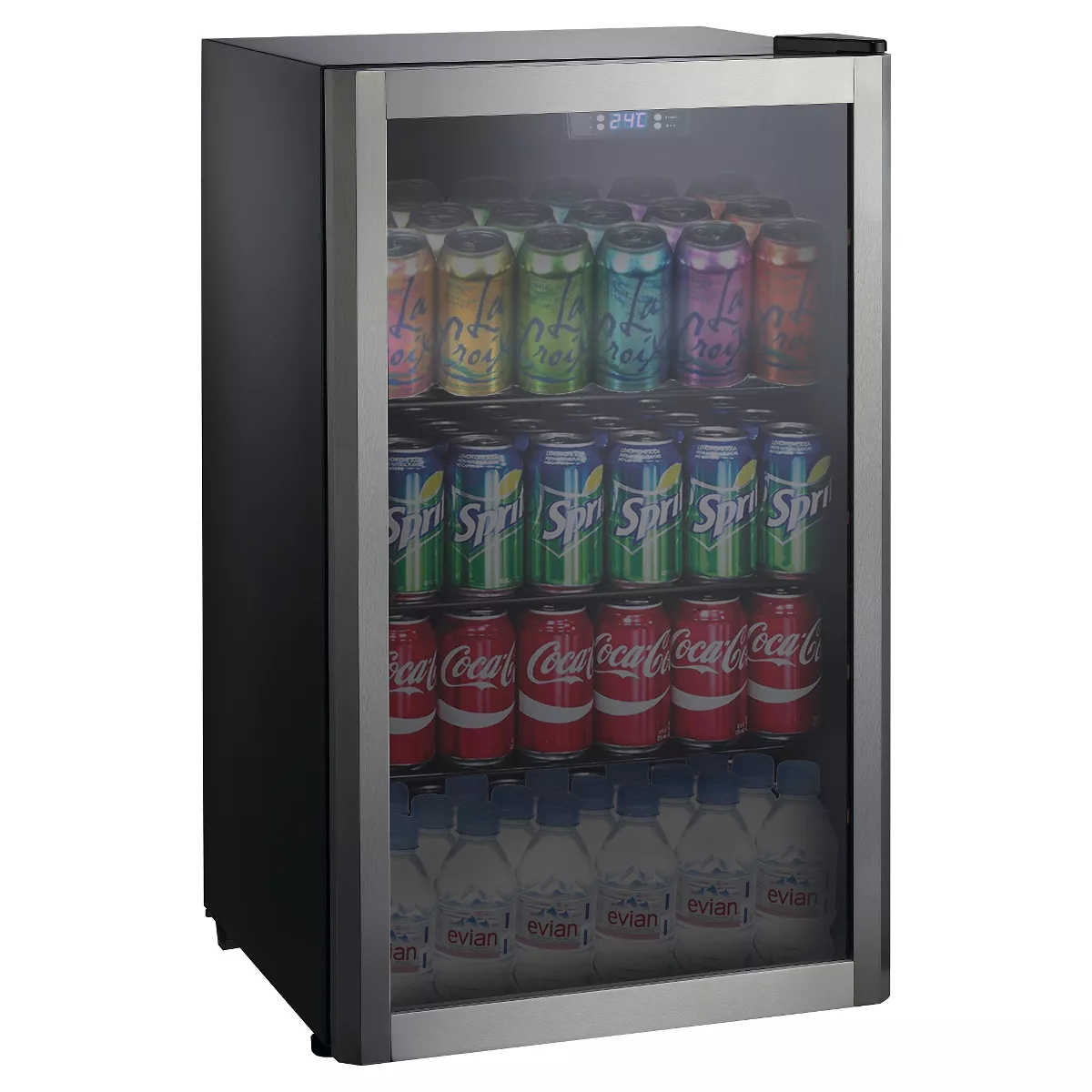 Whirlpool 3.6 cu ft Mini Refrigerator Beverage Center - Stainless Steel WHB36S
