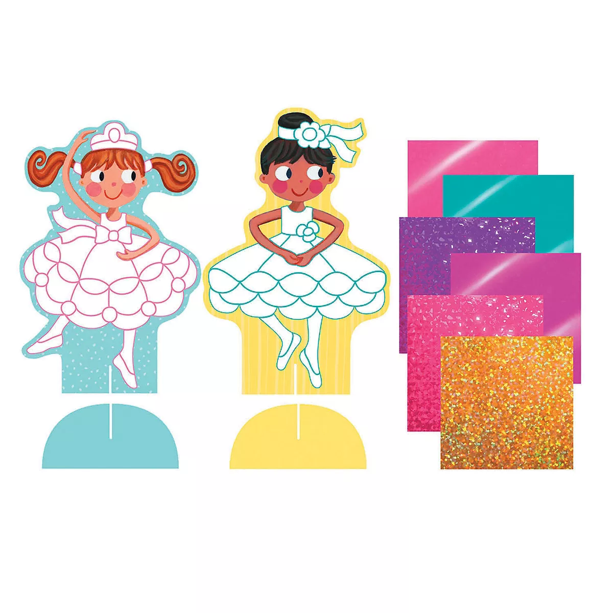 MindWare Ballerinas Foil Art Sticker Pack - Stickers -8 Pieces