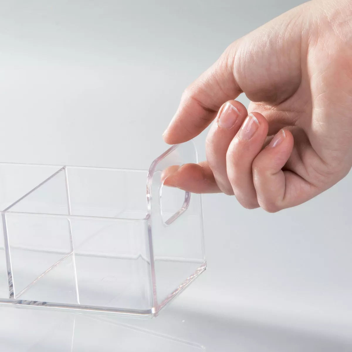 mDesign Plastic Kitchen Tea Bag Organizer Storage Caddy Holder, 4 Pack - Clear