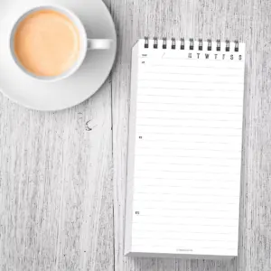 Spiral 1-Subject Notebook Daily Agenda 4