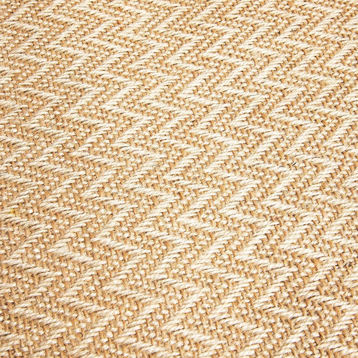 Natural Jute Table Placemats Set of 4 Dining Table Mat for Kitchen Party Decor (17.75 x 12 in)