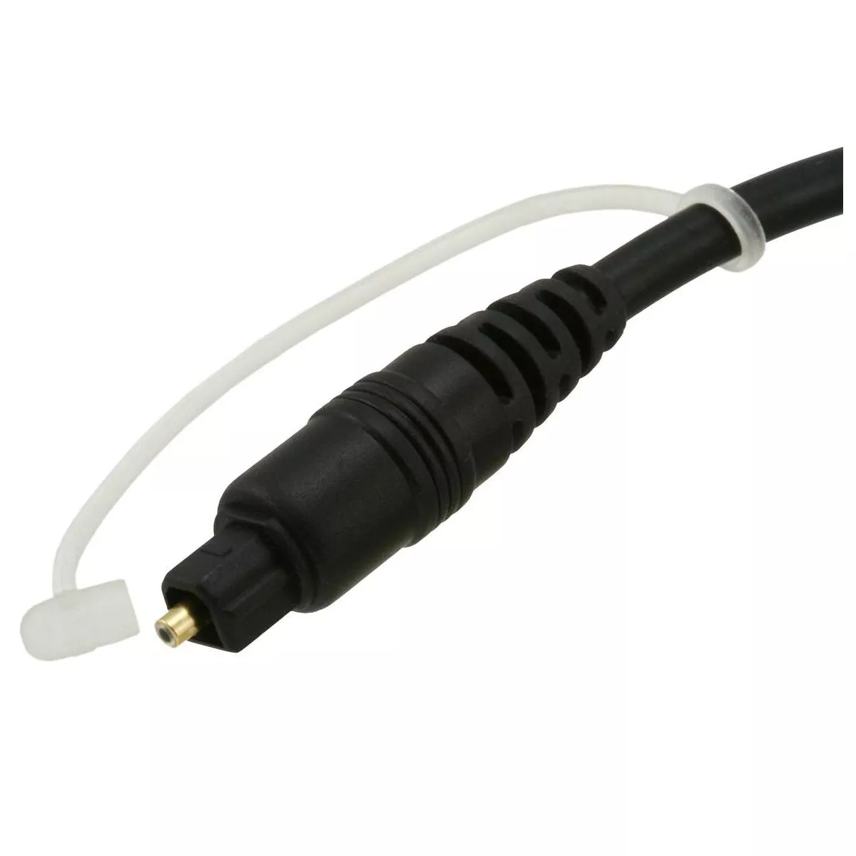 Monoprice Digital Optical Audio Cable - 6 Feet - Black | S/PDIF (Toslink) 5.0mm Ouside Diameter, Gold plated ferrule