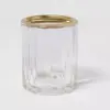 Fluted Glass Solid Toothbrush Holder Clear - Threshold™