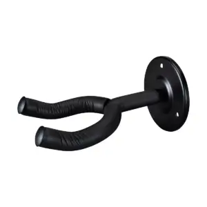 Musician's Gear Black Metal Guitar Wall Hanger - 2 Pack