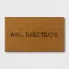 Well, Hello There Doormat - Black/Beige - Room Essentials™