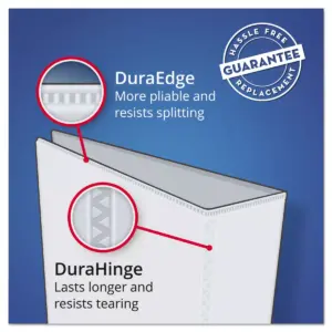 Avery Durable View Binder w/Nonlocking EZD Rings 11 x 8 1/2 2