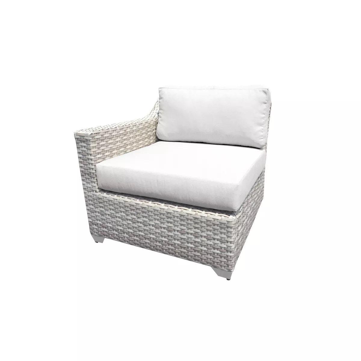 Fairmont 6pc Patio Seating Set with Cushions - White - TK Classics