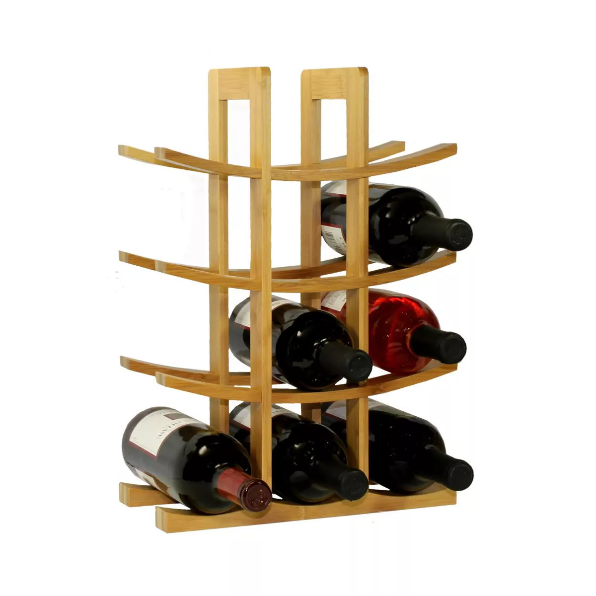 Oceanstar 12-Bottle Bamboo Wine Rack