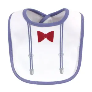 Hudson Baby Infant Boy Cotton Bibs 10pk, Little Mister Handsome, One Size