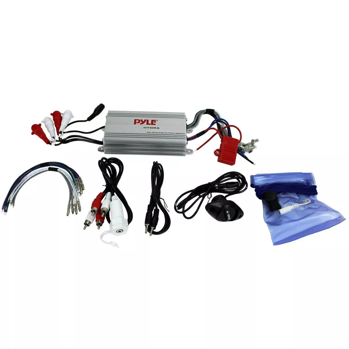 New Pyle PLMRMP3A 4 Channel Marine Waterproof MP3/iPod Power Audio Amplifier Amp