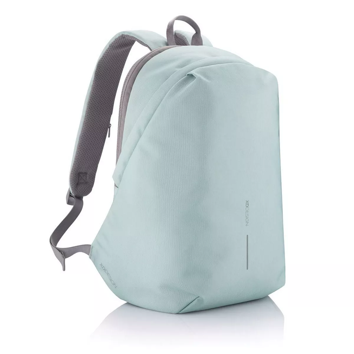 XD Design Bobby Soft Anti Theft Travel Eco Friendly Laptop Backpack with USB Port, RFID Protected Pockets, and Hidden Zippers, Mint Green