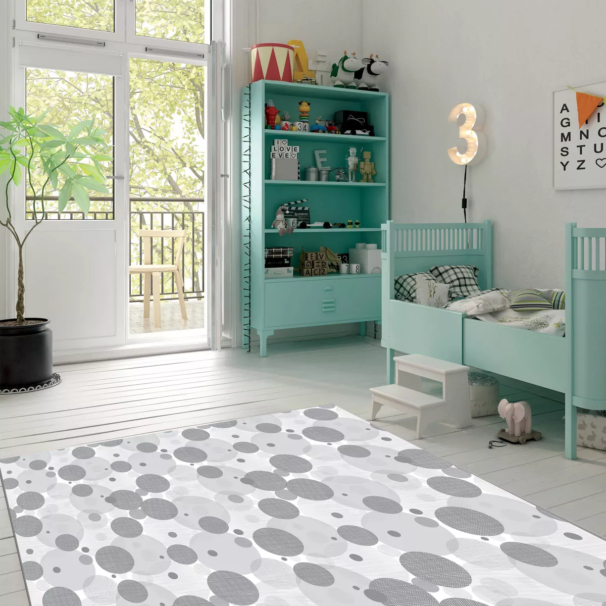 TCG Luxury Gelli Mat Playmat - Gray/White - 0-3 Years