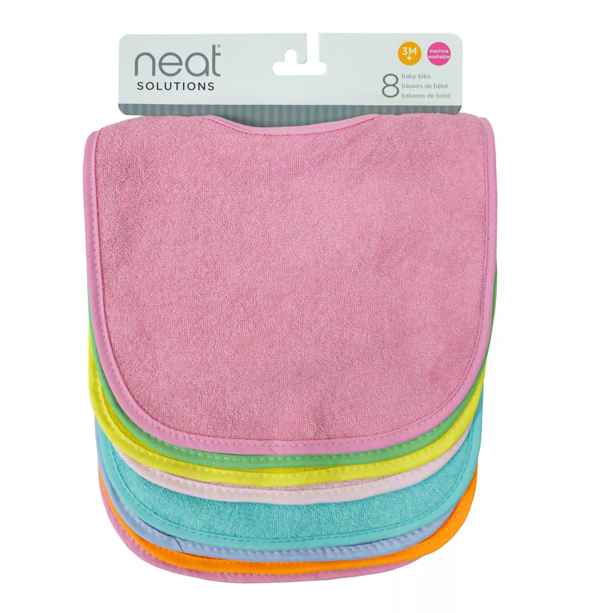 Neat Solutions 8pk Solid Bib Set