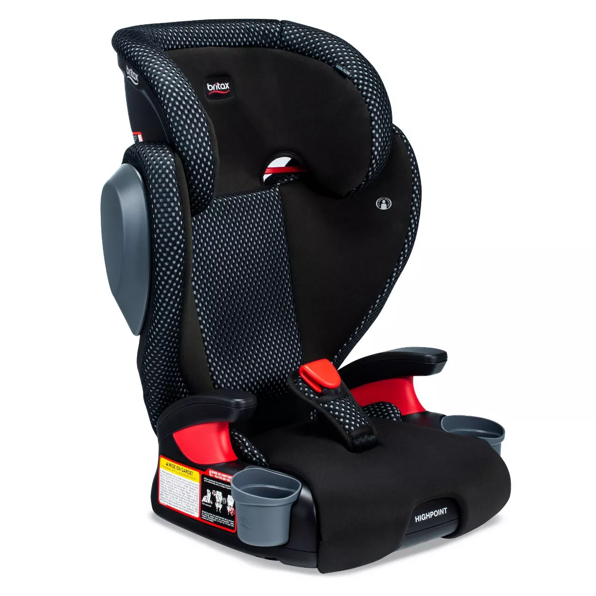 Britax Highpoint 2-Stage Belt-Positioning Cool Flow Booster Car Seat - Gray