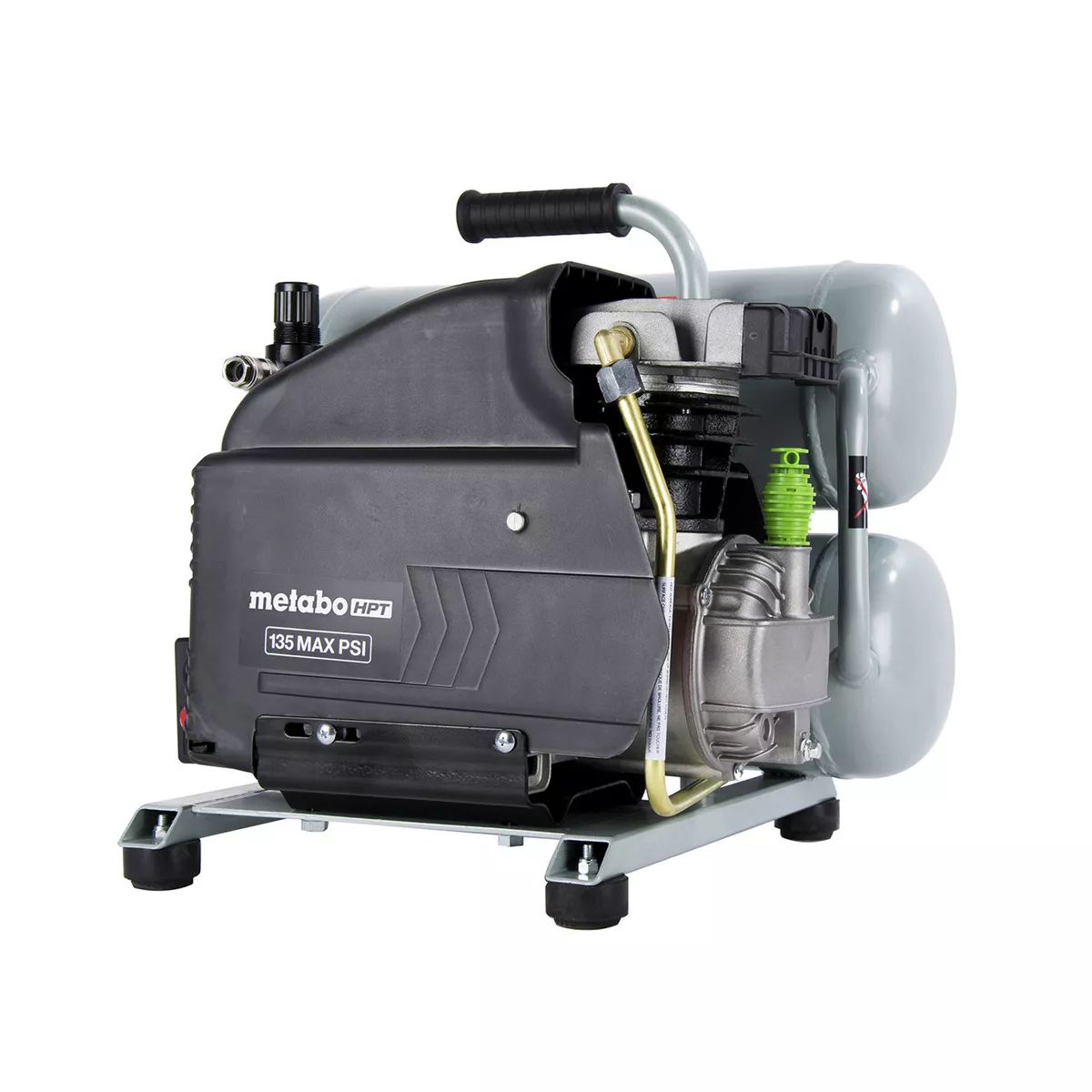 Metabo HPT EC99SM 2 HP 4 Gallon Oil-Lube Twin Stack Air Compressor