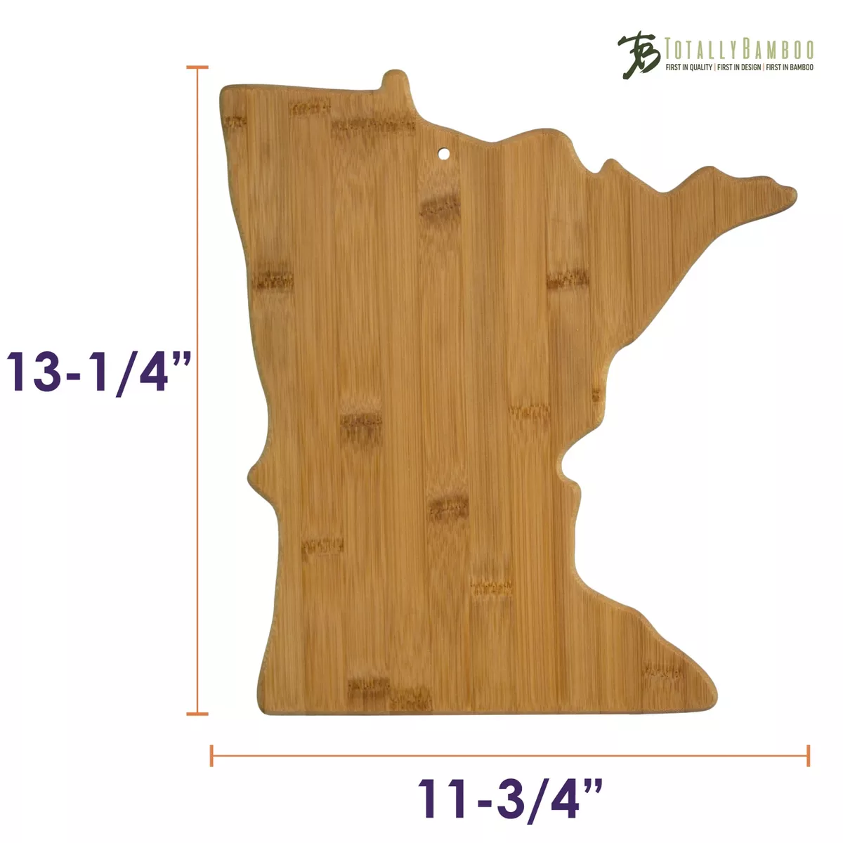 Totally Bamboo Minnesota State Cutting Board 13.25