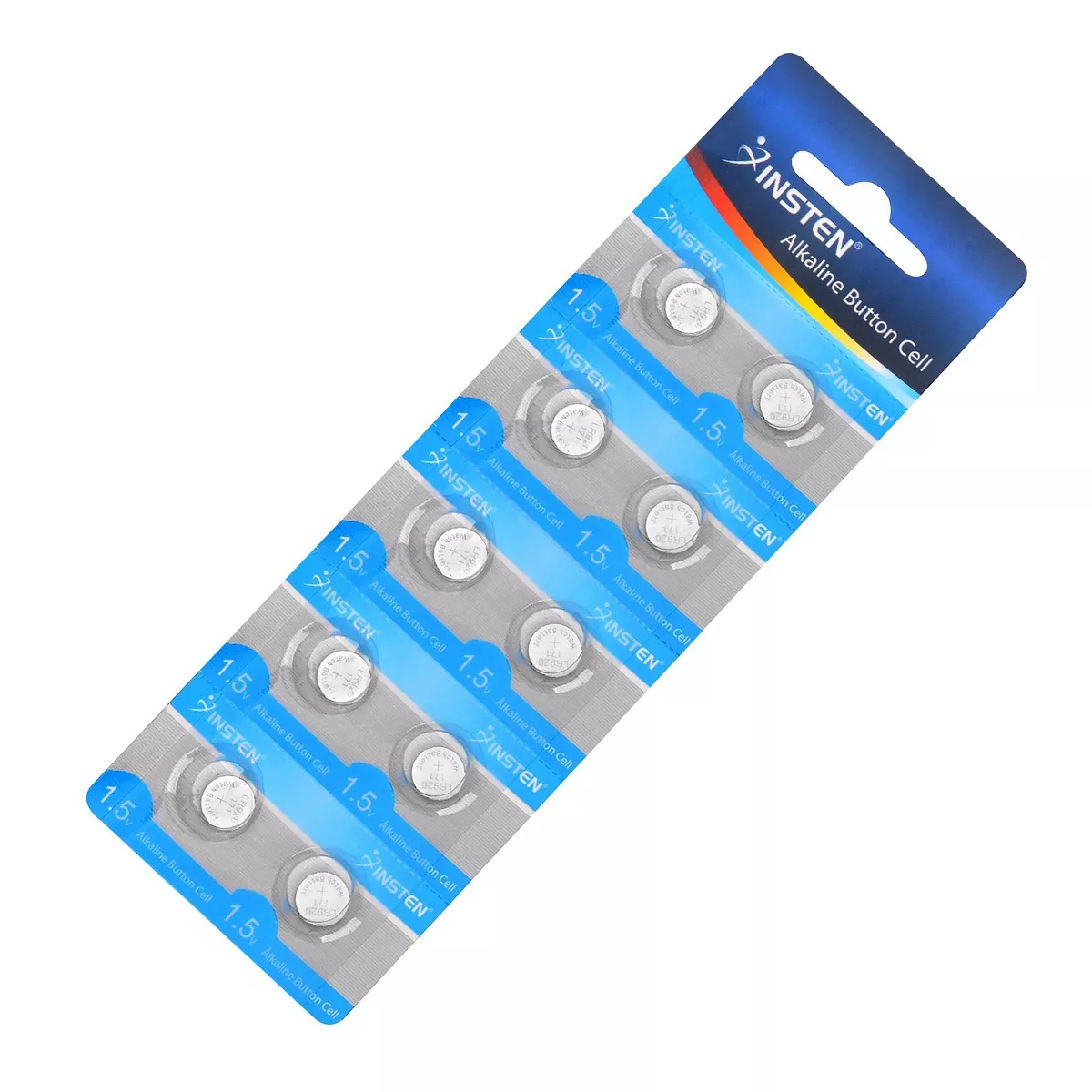 Insten AG6 1.5V Alkaline Button Coin Cell Battery (Pack of 10 pieces)