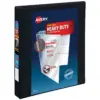 Avery 1" 220 Sheet Heavy Duty Nonstick View Ring Binder Black