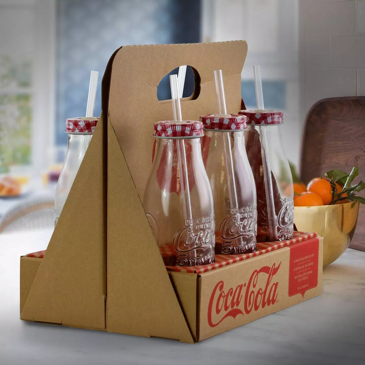 Gibson Home 15oz 6pk Glass Classic Bottles
