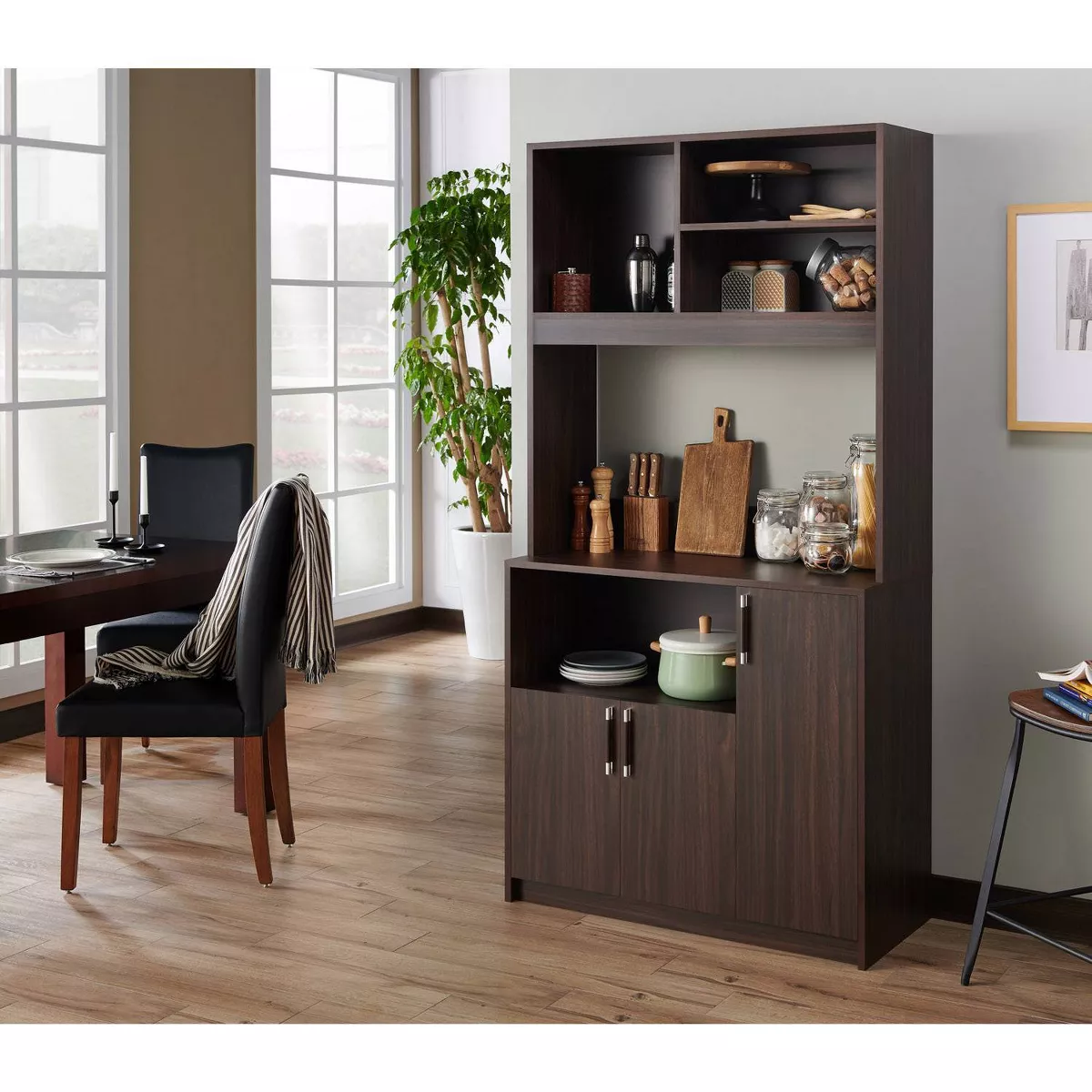 Esla Modern Baker's Rack Wenge - HOMES: Inside + Out