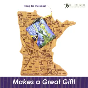 Totally Bamboo Destination Minnesota Cutting Board 13.25