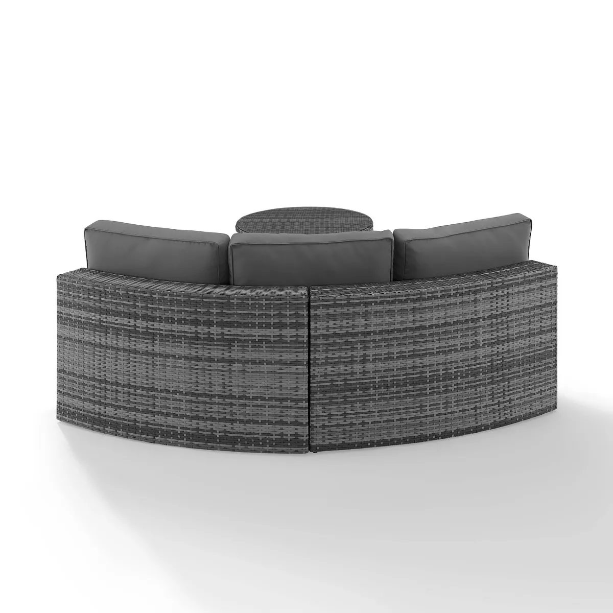Catalina 2pc Outdoor Wicker Seating Set - Gray - Crosley