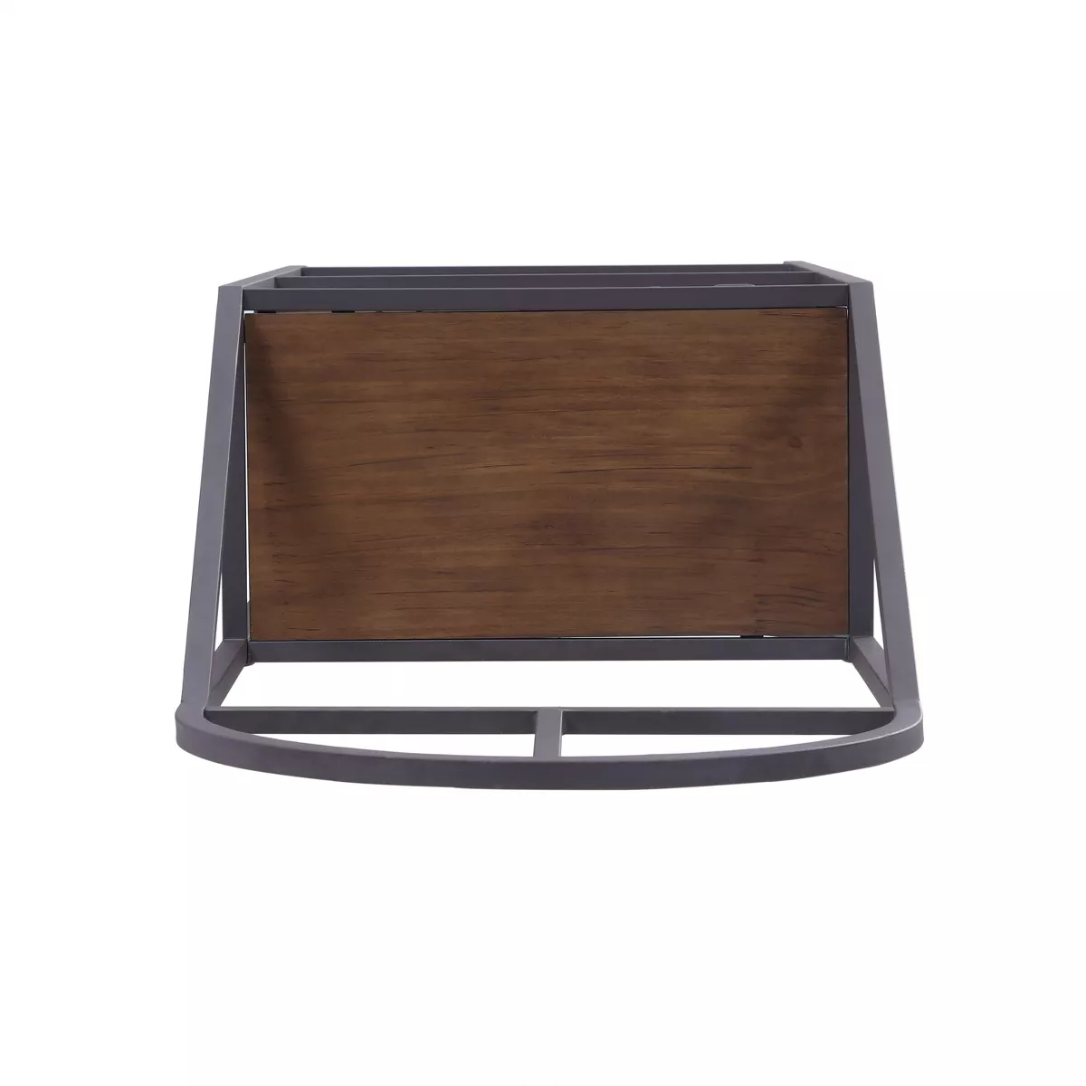 Danton Bakers Rack Rustic Brown With Dark Distressed Pine - Aiden Lane