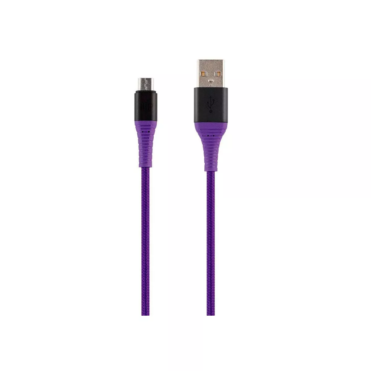 Monoprice USB 2.0 Micro B to Type A Charge and Sync Cable - 3 Feet - Purple, Durable, Kevlar-Reinforced Nylon-Braid - AtlasFlex Series