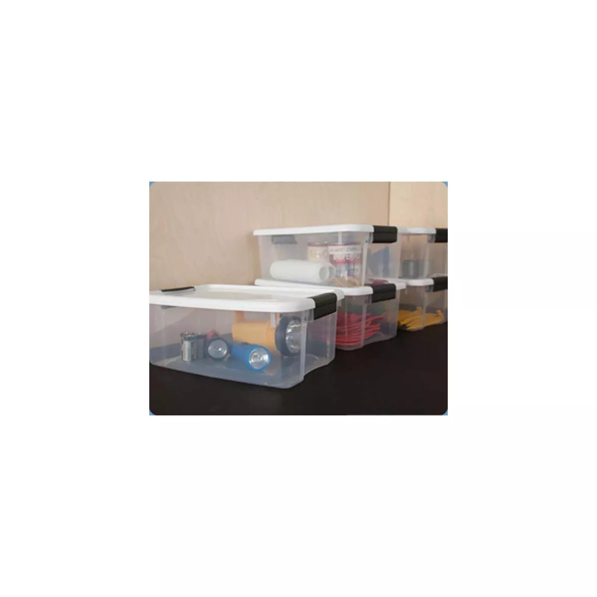 Sterilite 116-Qt Latching Storage Box 4-Pack & 18-Qt Latching Storage Box 6-Pack