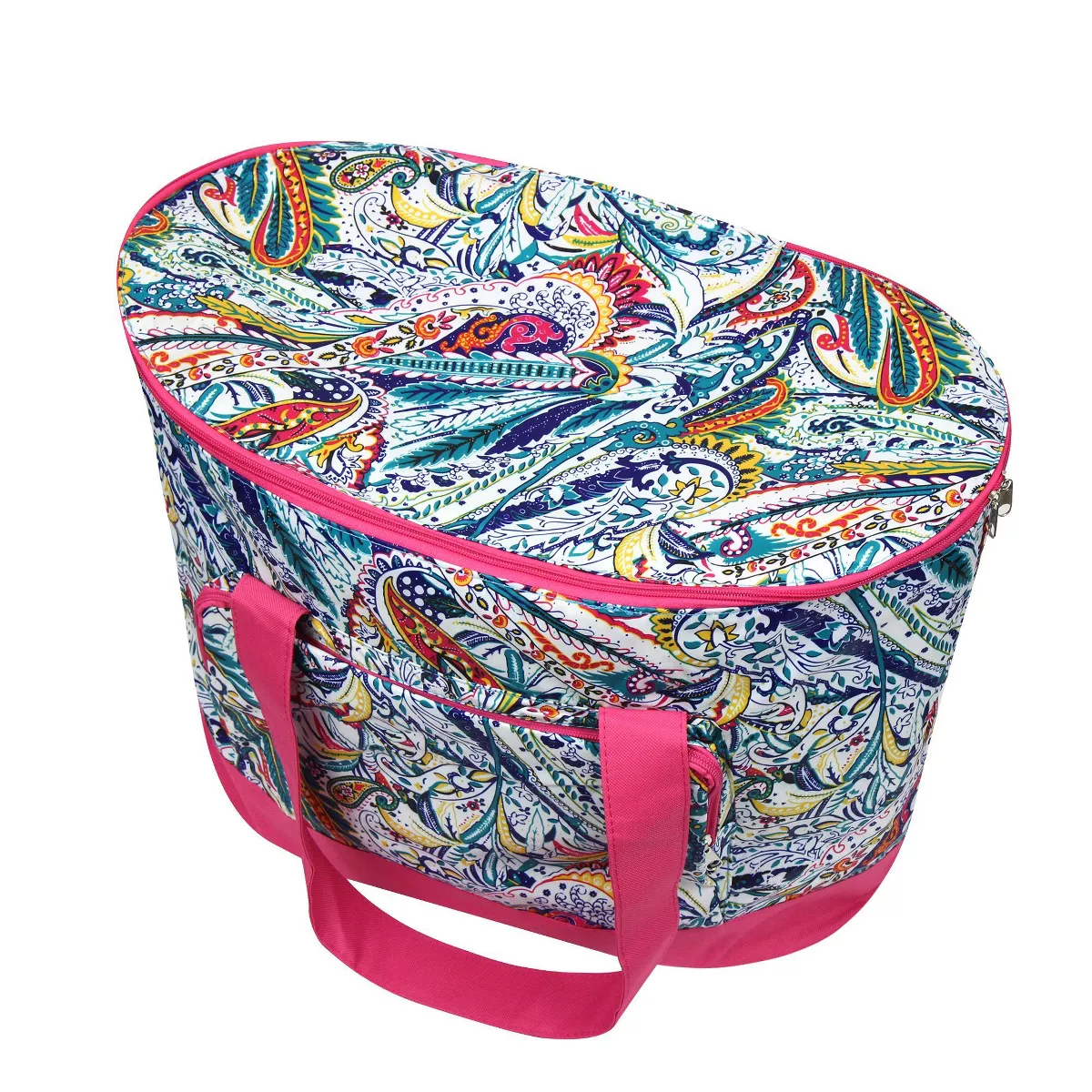 Zodaca Fashionable Large Cooler Bag, Multi-color Paisley