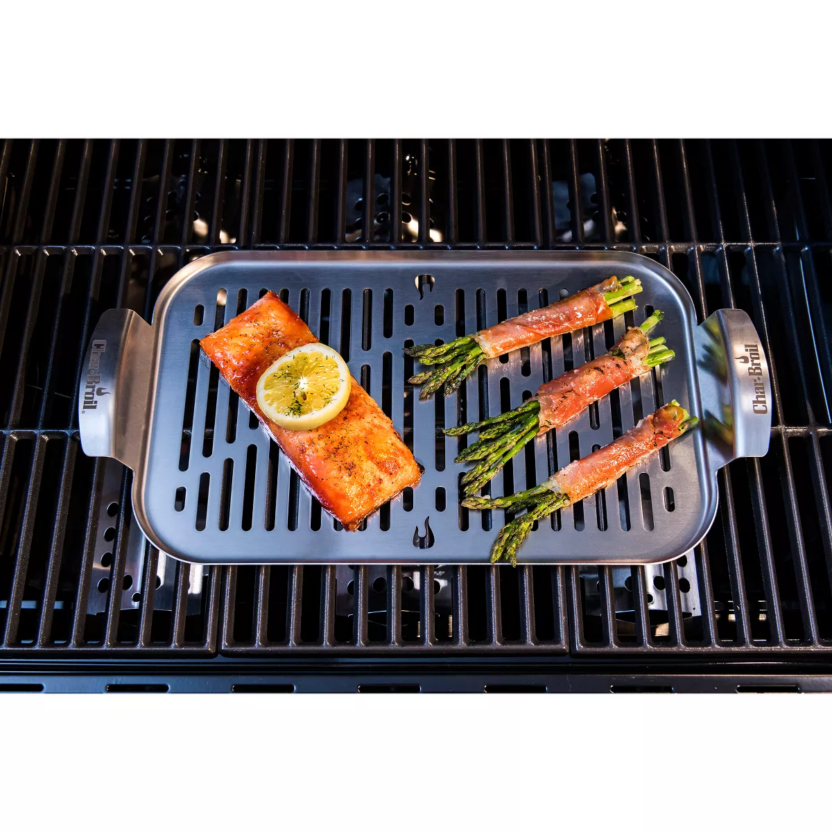 Char-Broil Grill Cookware Grill Topper Pan - Silver