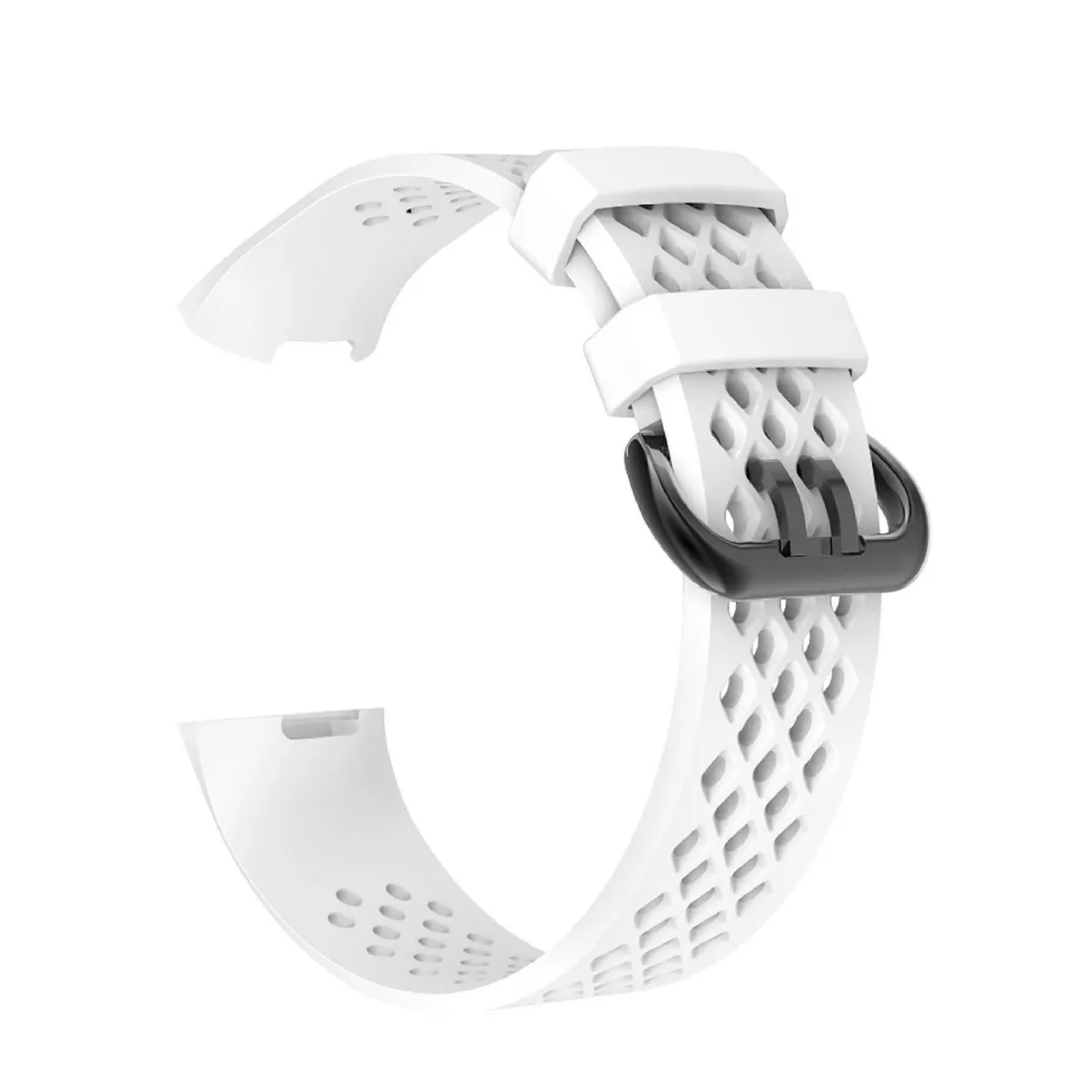 Insten Soft TPU Rubber Replacement Band For Fitbit Charge 4 & Charge 3, White