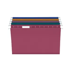 Pendaflex Earthwise Recycled Colored Hanging File Folders 1/5Tab Letter Assorted 20/BX 35117