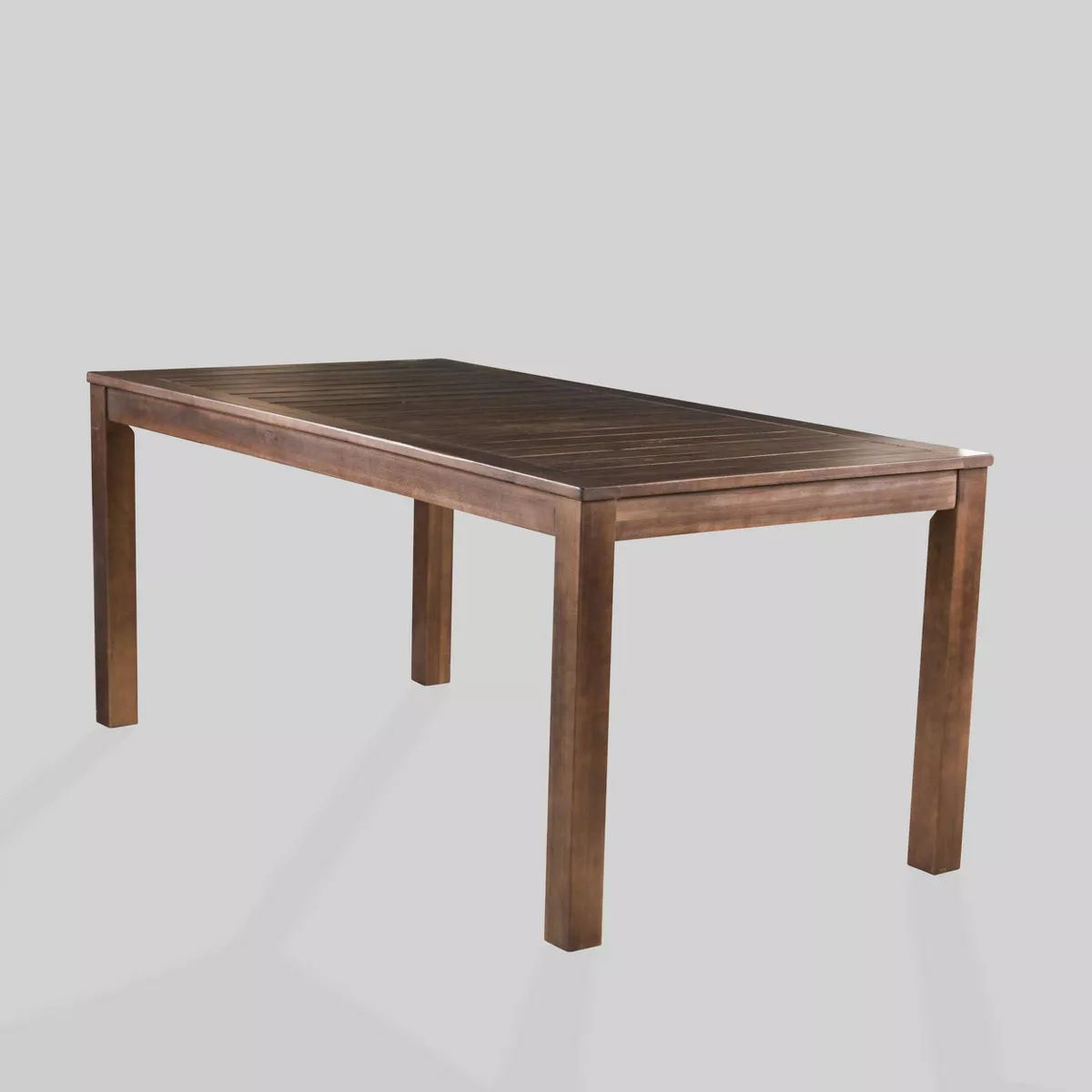Geelong 7pc Acacia Wood & Wicker Patio Dining Set - Brown - Christopher Knight Home
