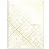 Five Star 150 sheet College Ruled Composition Notebook Metallic Geo Hardcover White Diamonds