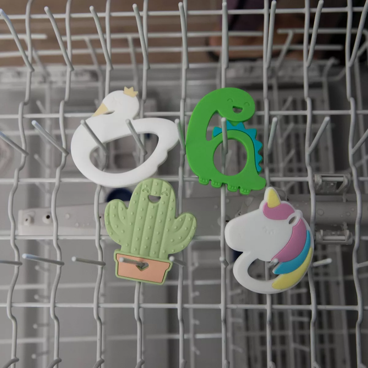 Bumkins Silicone Teether Dinosaur