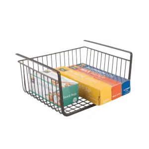 InterDesign York Lyra Under-the-Shelf Steel Wire Basket 12.5