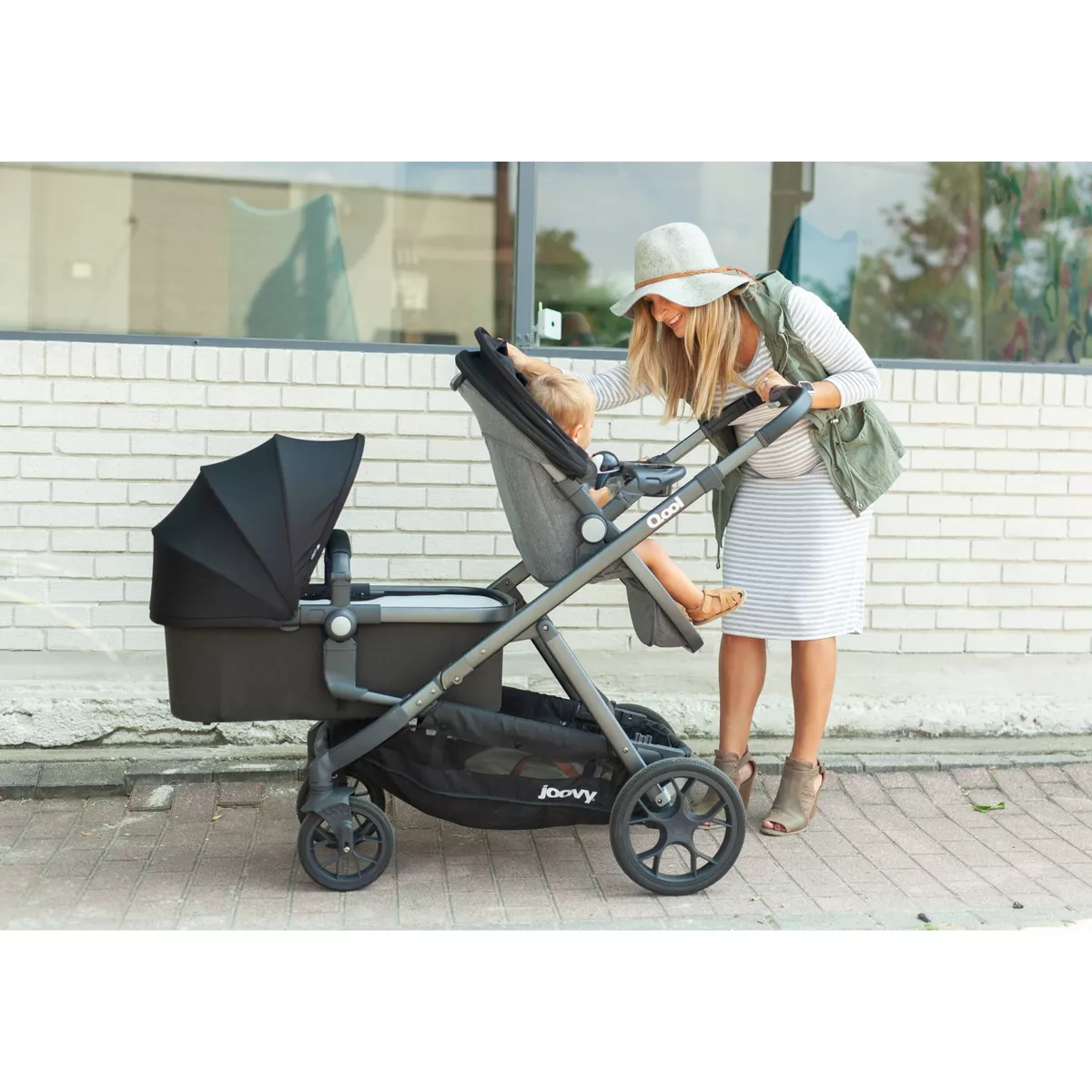 Joovy Qool Front Adapters - Black