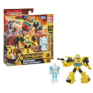 Transformers Buzzworthy Bumblebee War for Cybertron Core Bumblebee & Spike Witwicky 2-Pack